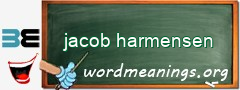 WordMeaning blackboard for jacob harmensen